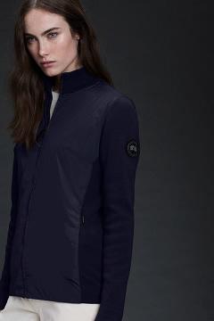 Ropa Canada Goose Mujer Mexico - WindBridge Suéteres Black Label Azul Marino WO9678530